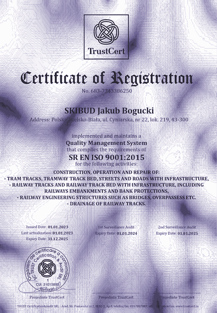 Certyfikat ISO 9001